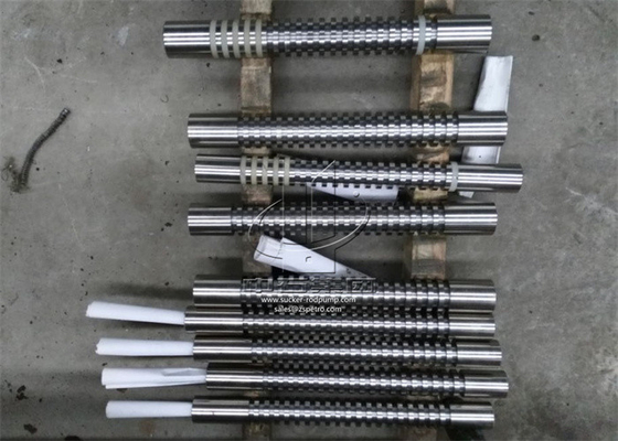 API 11AX Tungsten Carbide Spray Metal Pump Plungers With Sand Scraping Ring