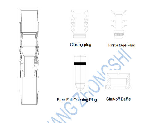 Cement Float Equipment Hydraulic Stage Collar With P110 Steel Grade