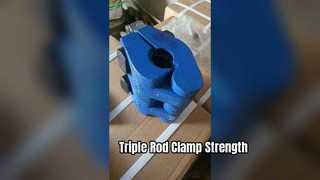 Oilfield Rod Clamp Triple Secure Hold